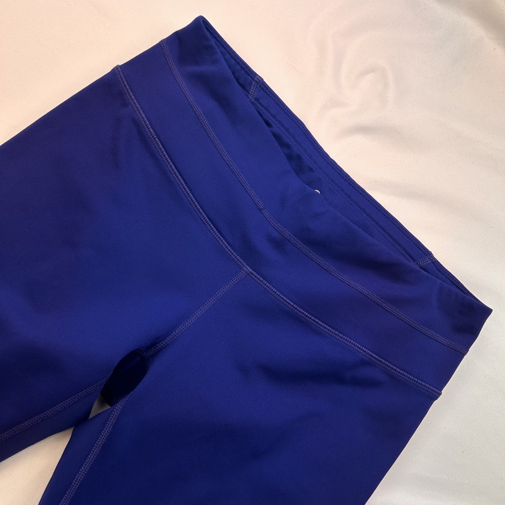 Athleta Women Cobalt Blue Yoga Pants Back Pocket Slim Fit S